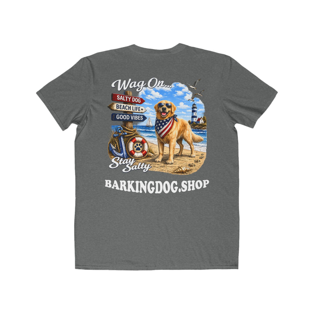 Golden Retriever Dog Beach T Shirt Wag On™ Stay Salty