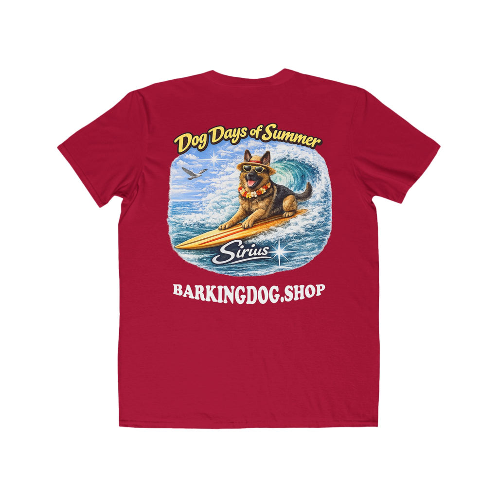 German Shepherd Surfboard T-Shirt Wag On™ Dog Days of Summer