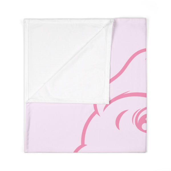 Pink Puppy Pacifier Baby Swaddle Blanket Babies and Puppies Collection Newborn Wrap Baby Gift BarkingDog Shop