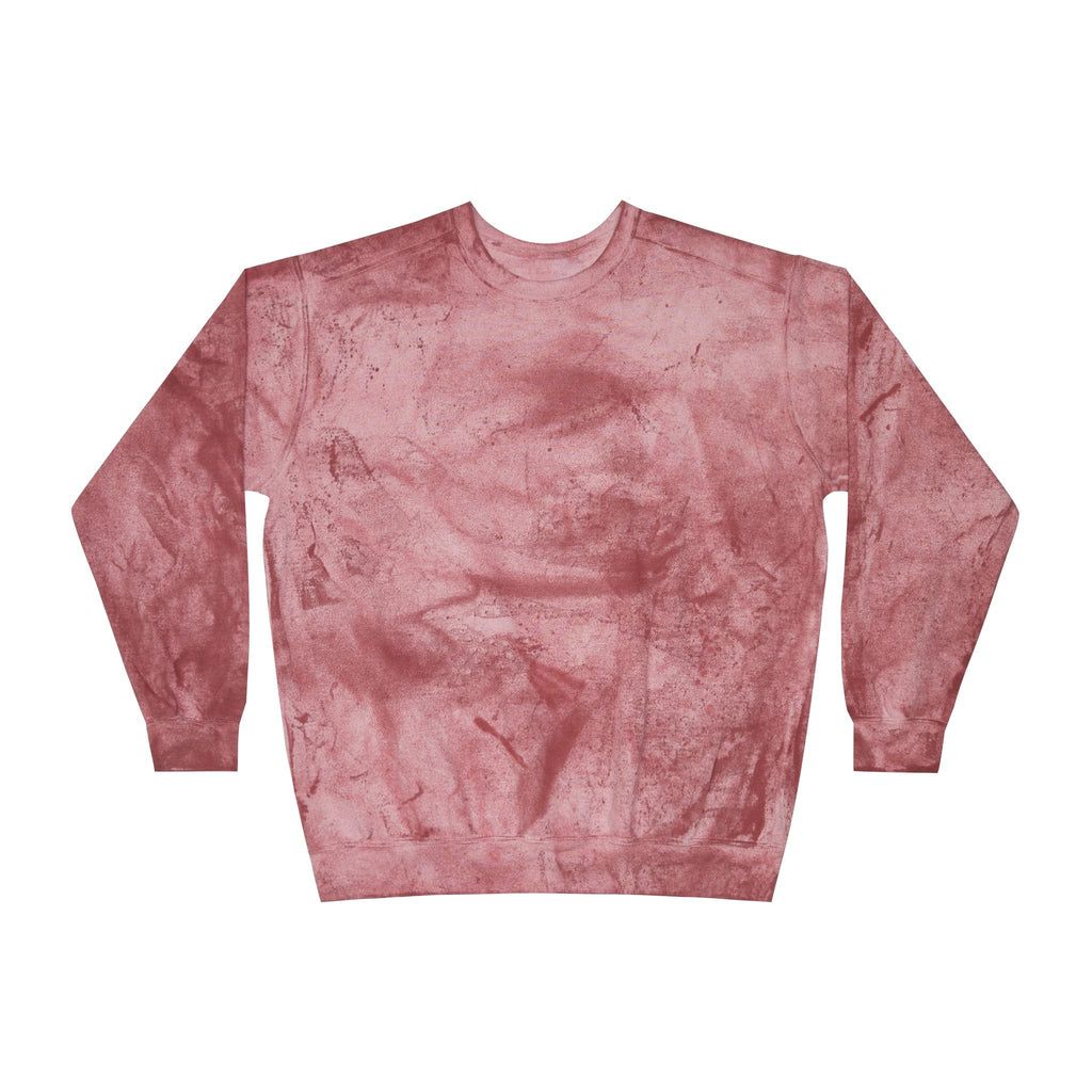 Future City Yellow Tie-Dye Crewneck Sweatshirt