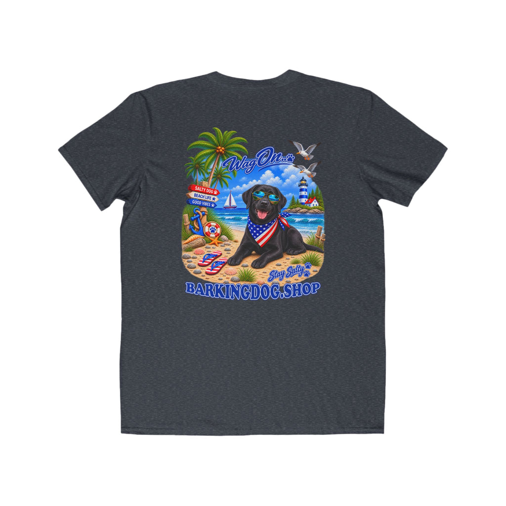 Black Labrador Stay Salty T Shirt Beach Collection Salty Pup Beach Life Graphic Tee Wag On BarkingDog Shop