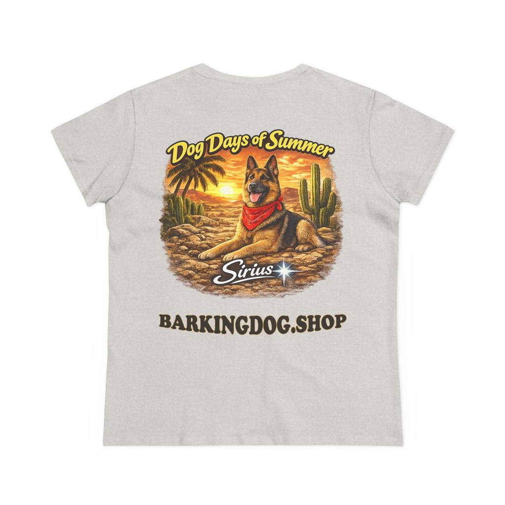 German Shepherd Dog Cactus T-Shirt Wag On™ Dog Days of Summer