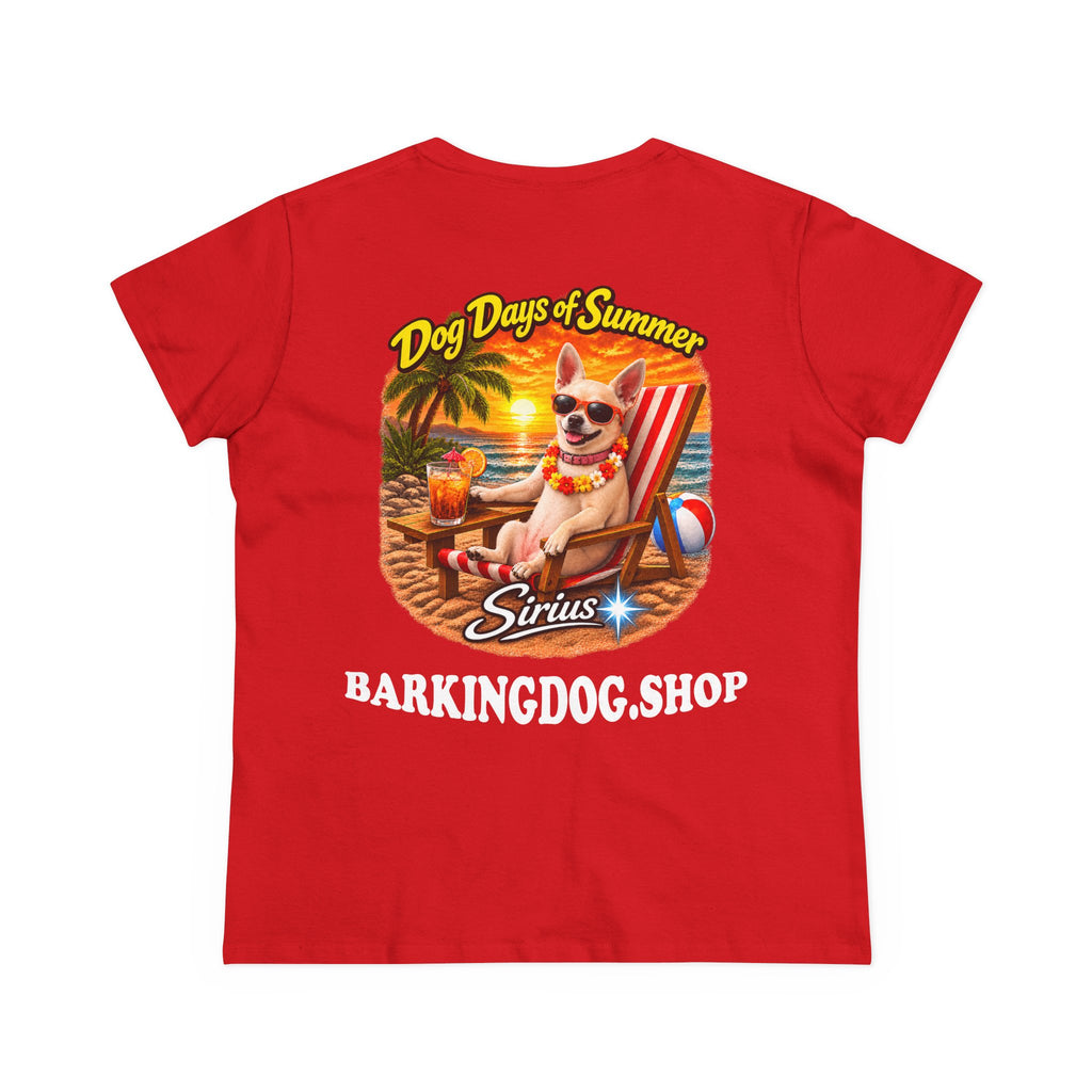 Chihuahua Beach Chair T Shirt Dog Days Of Summer Beach Dog Lover Graphic Tee Wag On BarkingDog Shop
