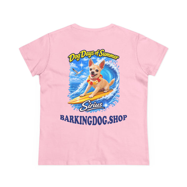 Chihuahua Surfboard T Shirt Dog Days Of Summer Beach Dog Lover Graphic Tee Wag On BarkingDog Shop
