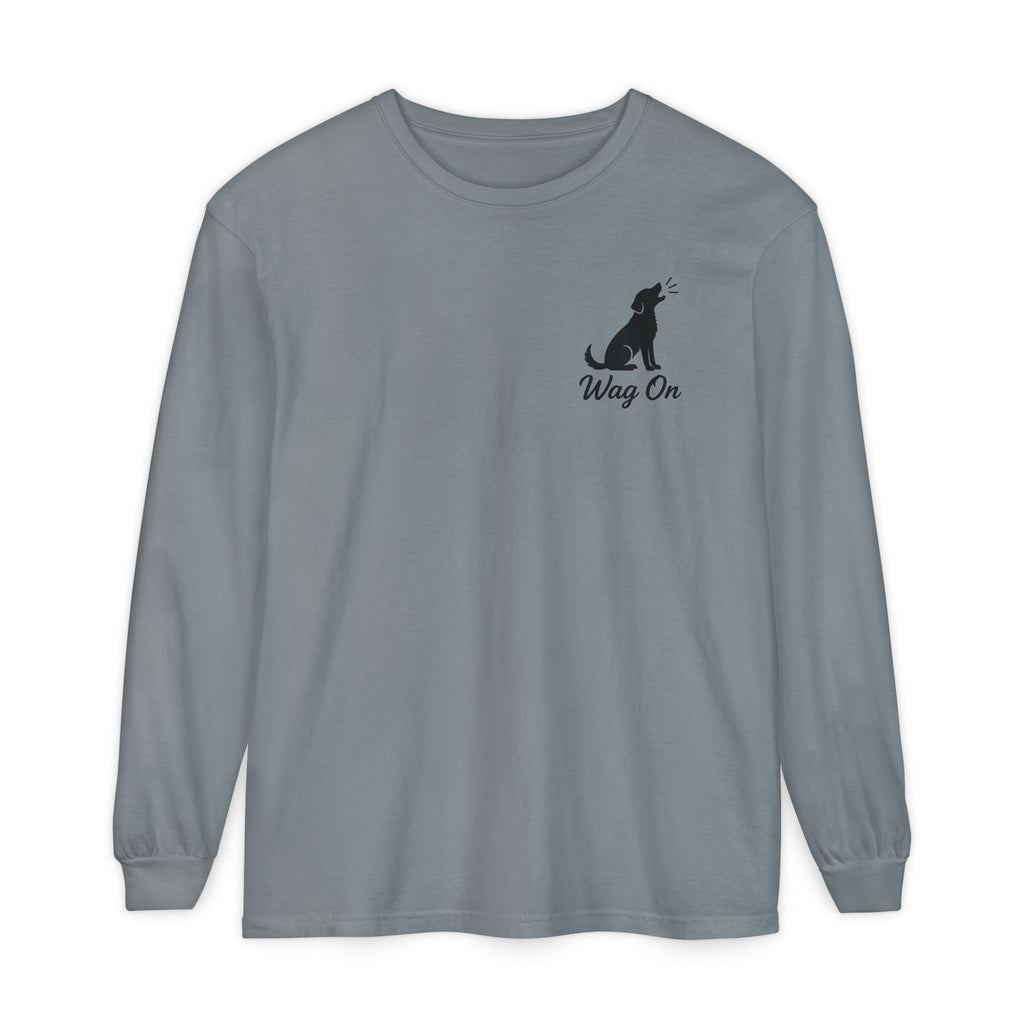 Freedom 250 Grand Prix Long Sleeve T-Shirt — "Wag On" Dog Rally Race Tee