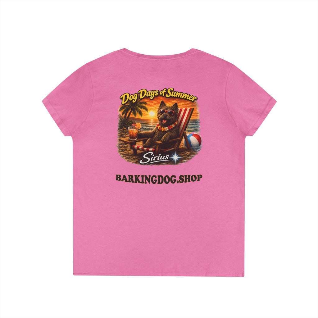 Cairn Terrier Dog Beach Chair T-Shirt Wag On™ Dog Days of Summer