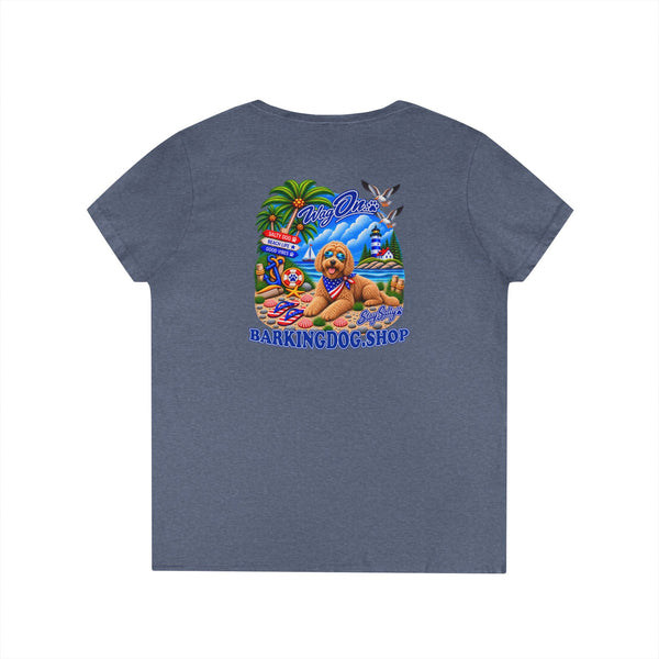 Goldendoodle Stay Salty T Shirt Beach Collection Salty Pup Beach Life Graphic Tee Wag On BarkingDog Shop