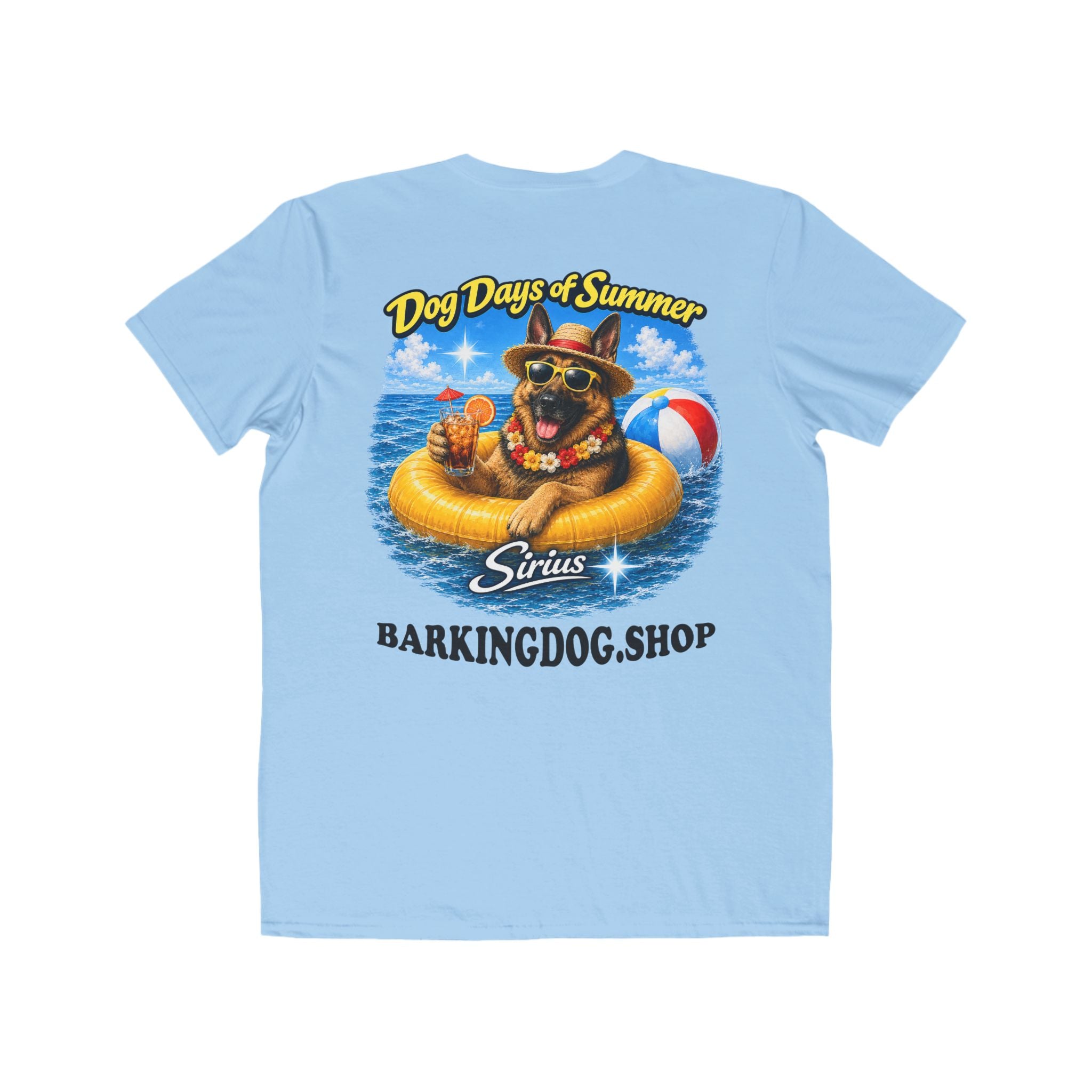 German Shepherd Inner Tube T-Shirt Wag On™ Dog Days of Summer