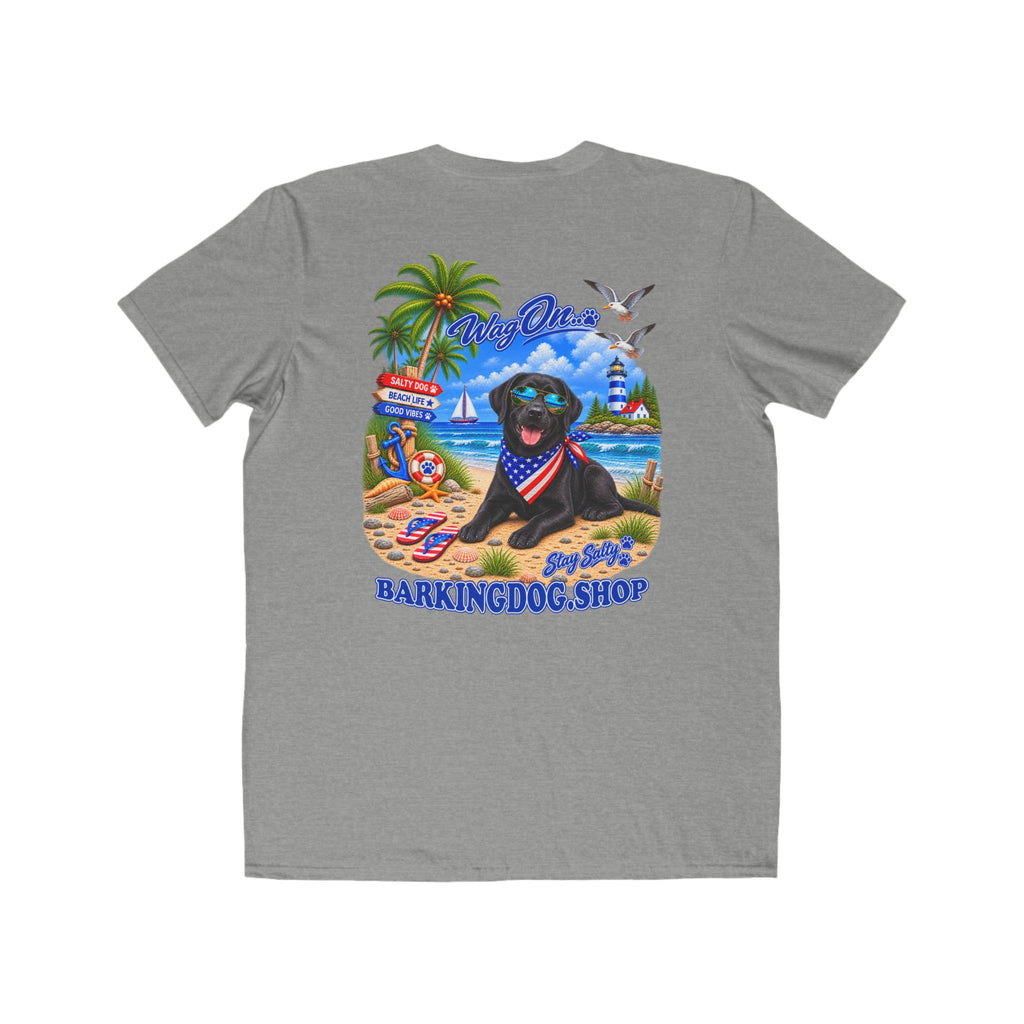 Black Labrador Stay Salty T Shirt Beach Collection Salty Pup Beach Life Graphic Tee Wag On BarkingDog Shop