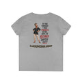 Retired & Opinionated Ladies' V-Neck Tee — "If You Thought I Was Opinionated Before... Now I'm Retired, Watch Out!"