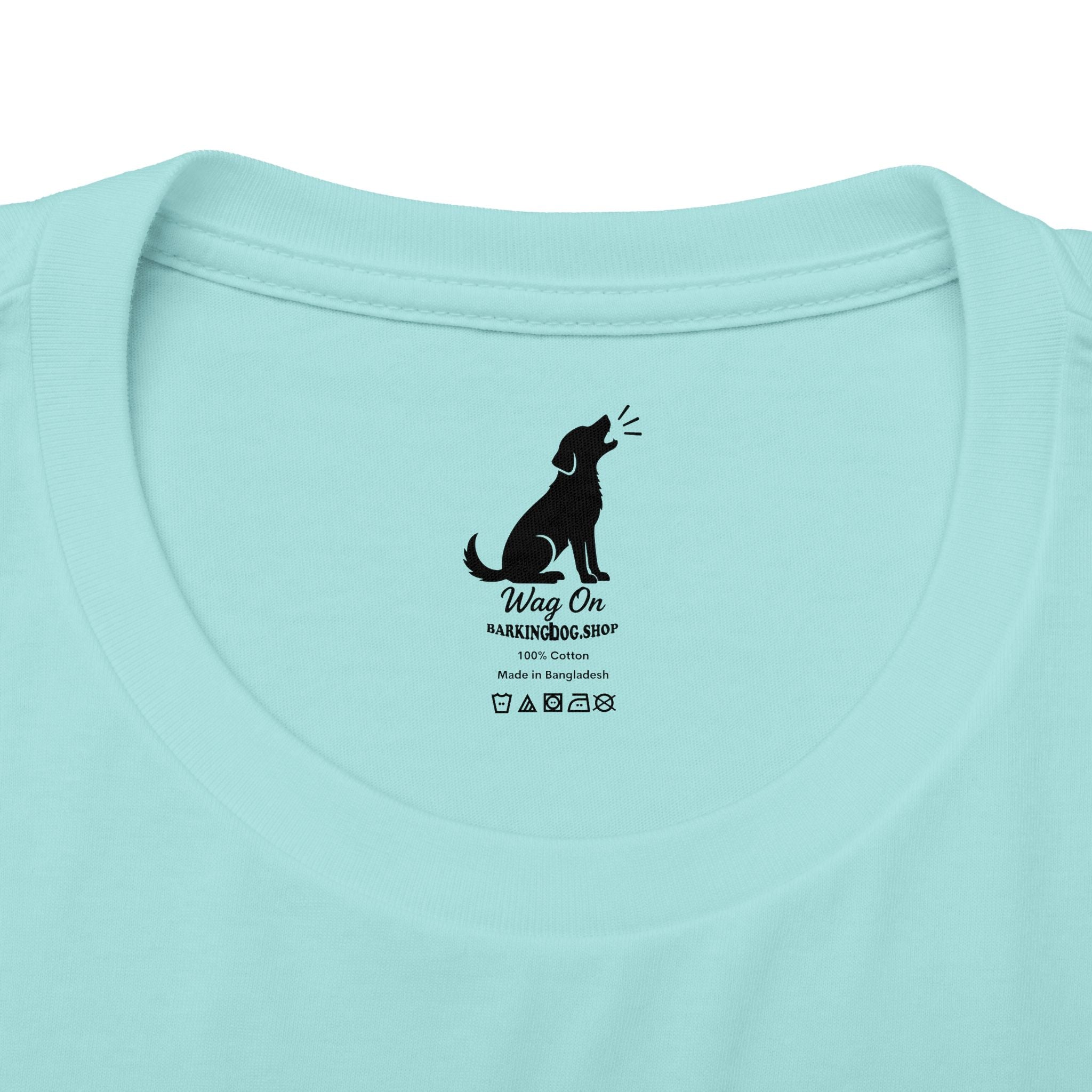 Black Bernedoodle T Shirt Stay Salty Beach Dog Lover Graphic Tee Wag On BarkingDog Shop