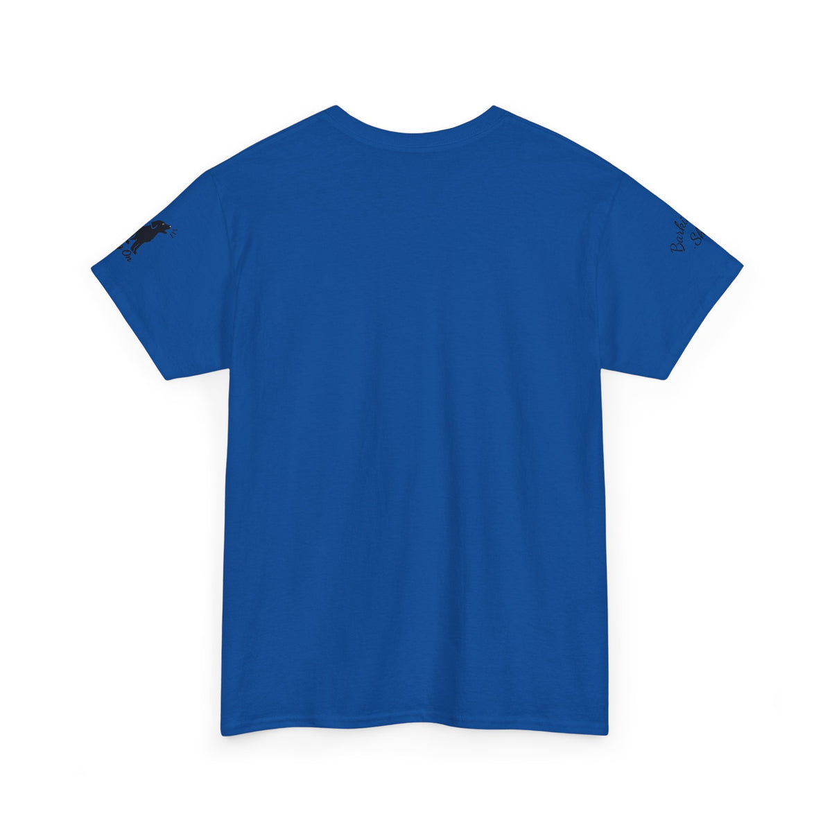 Golden Retriever Mountain Lake Wildlife Woodcut Tee Blue Outdoor Canine Graphic T-Shirt BarkingDog Shop