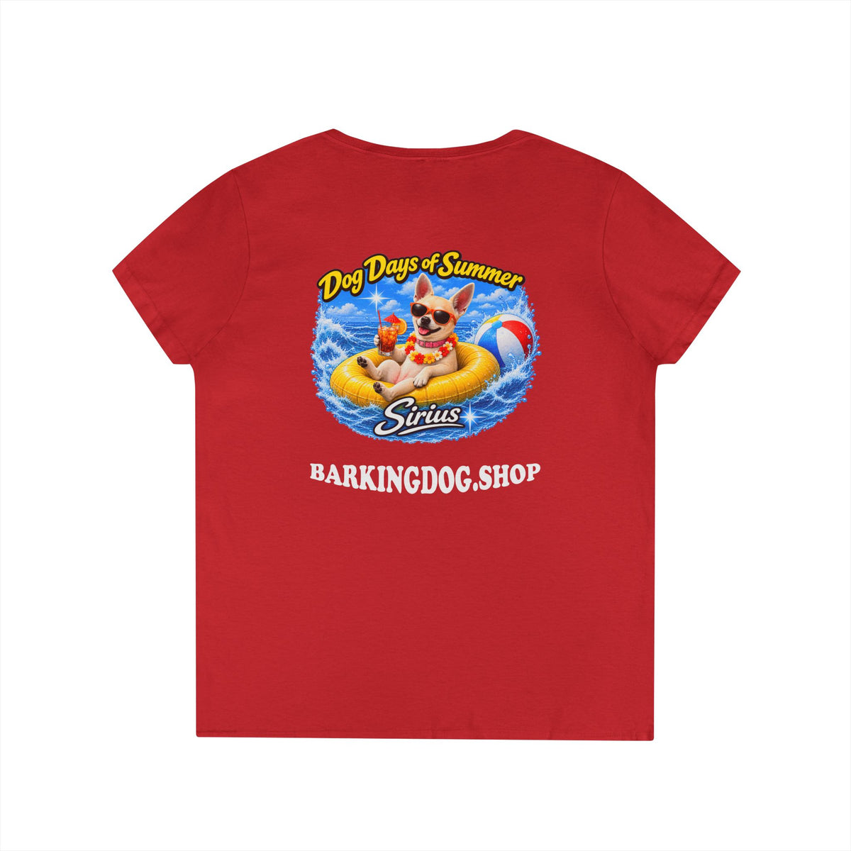 Chihuahua Inner Tube T Shirt Dog Days Of Summer Beach Dog Lover Graphic Tee Wag On BarkingDog Shop