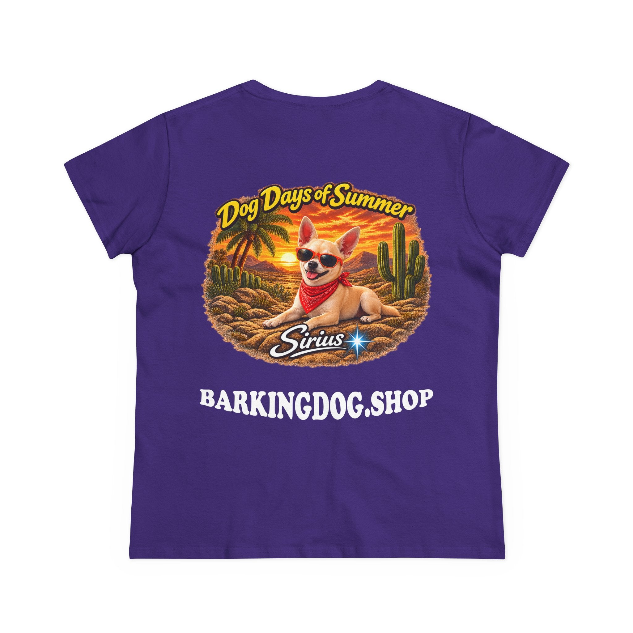 Chihuahua Cactus T Shirt Dog Days Of Summer Beach Dog Lover Graphic Tee Wag On BarkingDog Shop