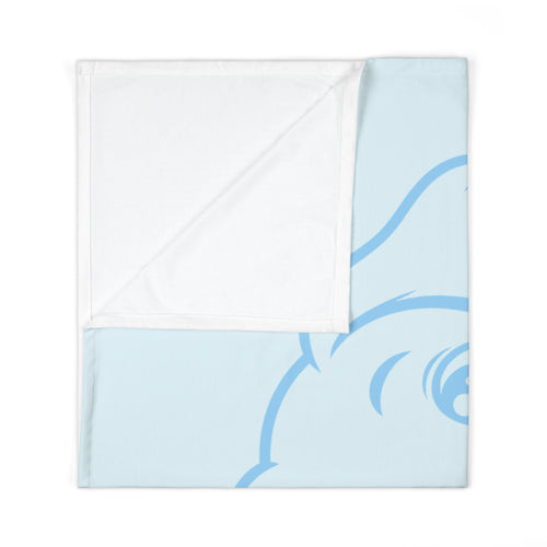 Blue Puppy Pacifier Baby Swaddle Blanket Babies and Puppies Collection Newborn Wrap Baby Gift BarkingDog Shop