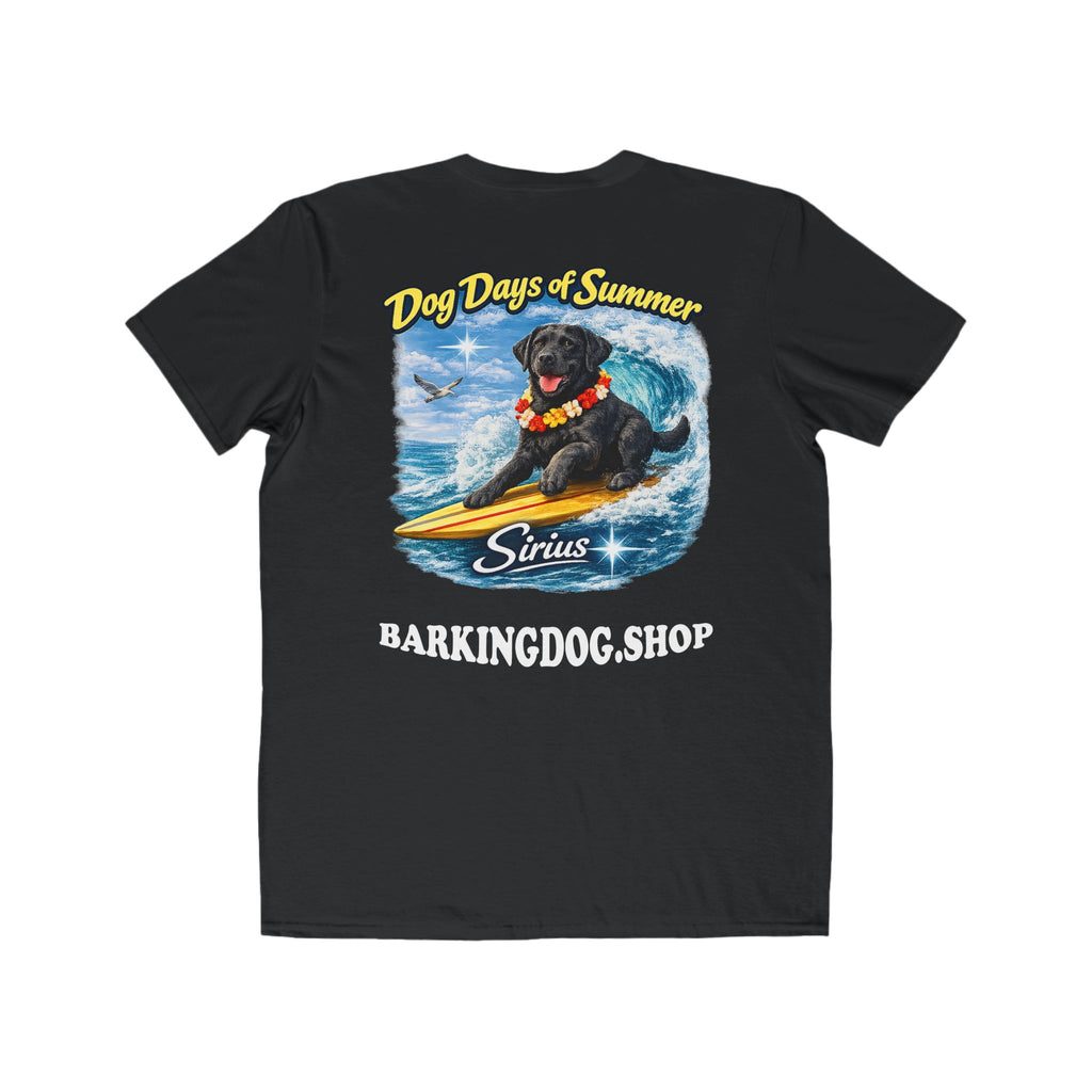 Black Labrador Surfboard T-Shirt Wag On™ Dog Days of Summer