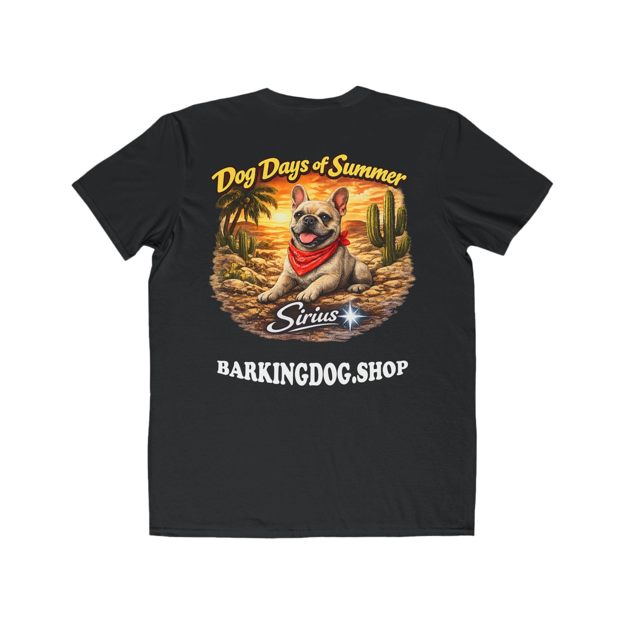 French Bulldog Cactus T-Shirt Wag On™ Dog Days of Summer