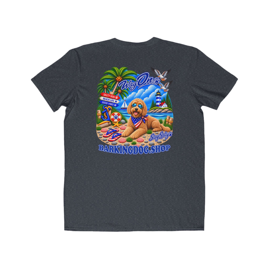 Goldendoodle  Stay Salty T Shirt Beach Collection Salty Pup Beach Life Graphic Tee Wag On BarkingDog Shop