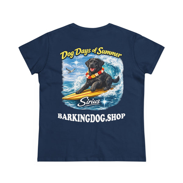 Black Labrador Dog Surfboard T-Shirt Wag On™ Dog Days of Summer