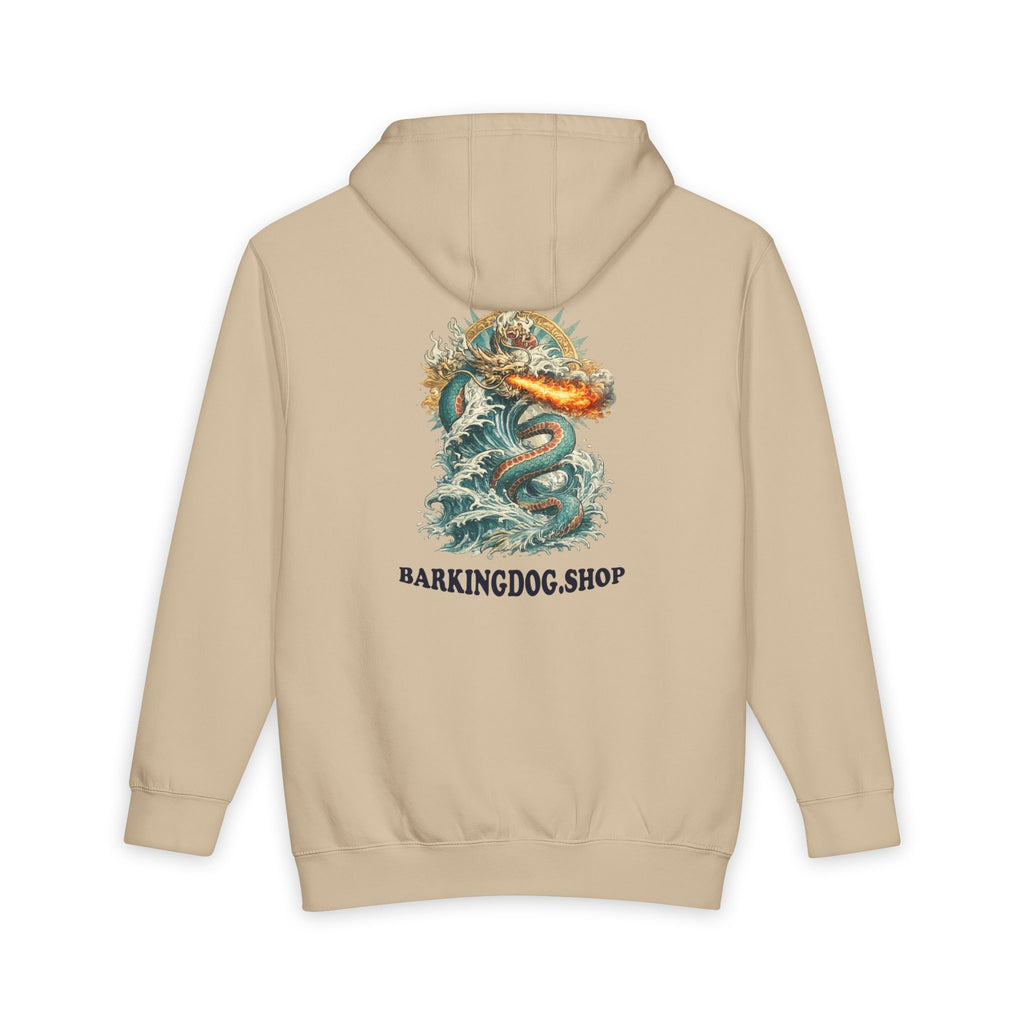 Water Dragon Chinese Zodiac Hoodie Mythical Dragon Graphic Heavyweight Sweatshirt Wag On BarkingDog Shop