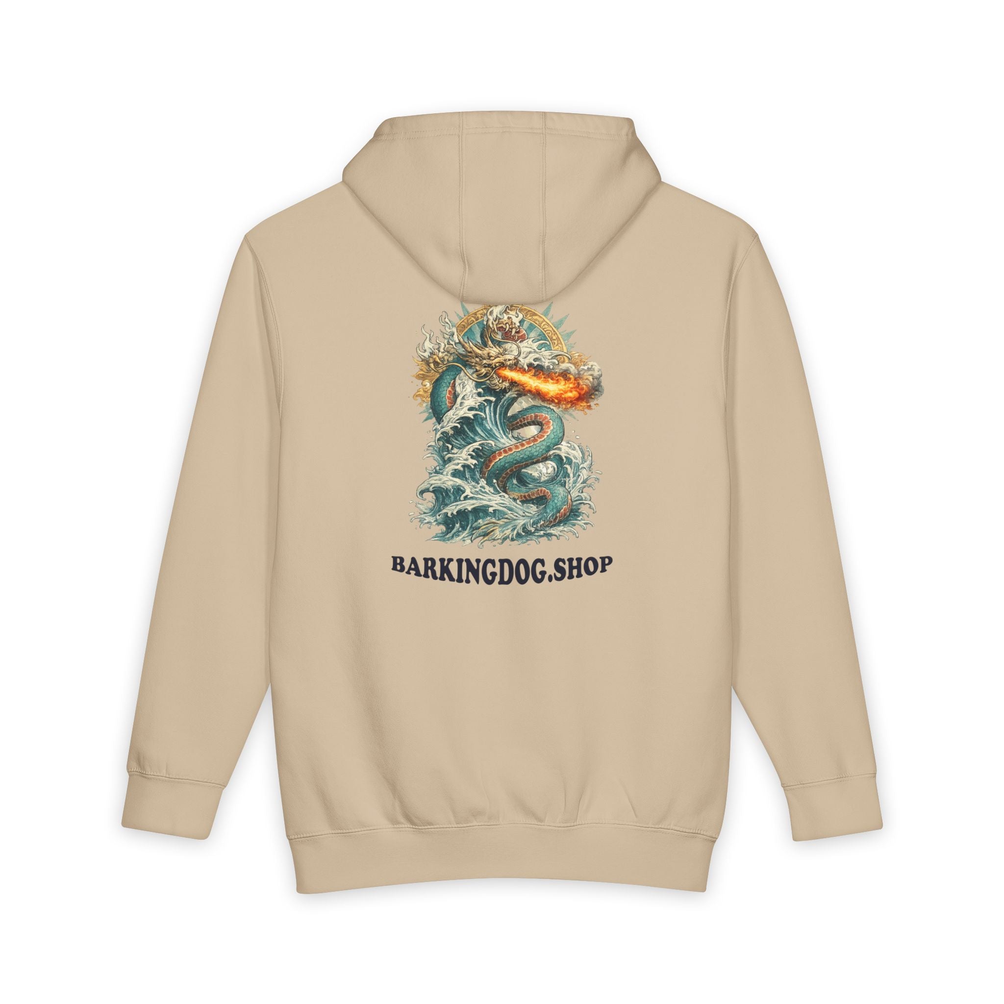 Water Dragon Chinese Zodiac Hoodie Mythical Dragon Graphic Heavyweight Sweatshirt Wag On BarkingDog Shop