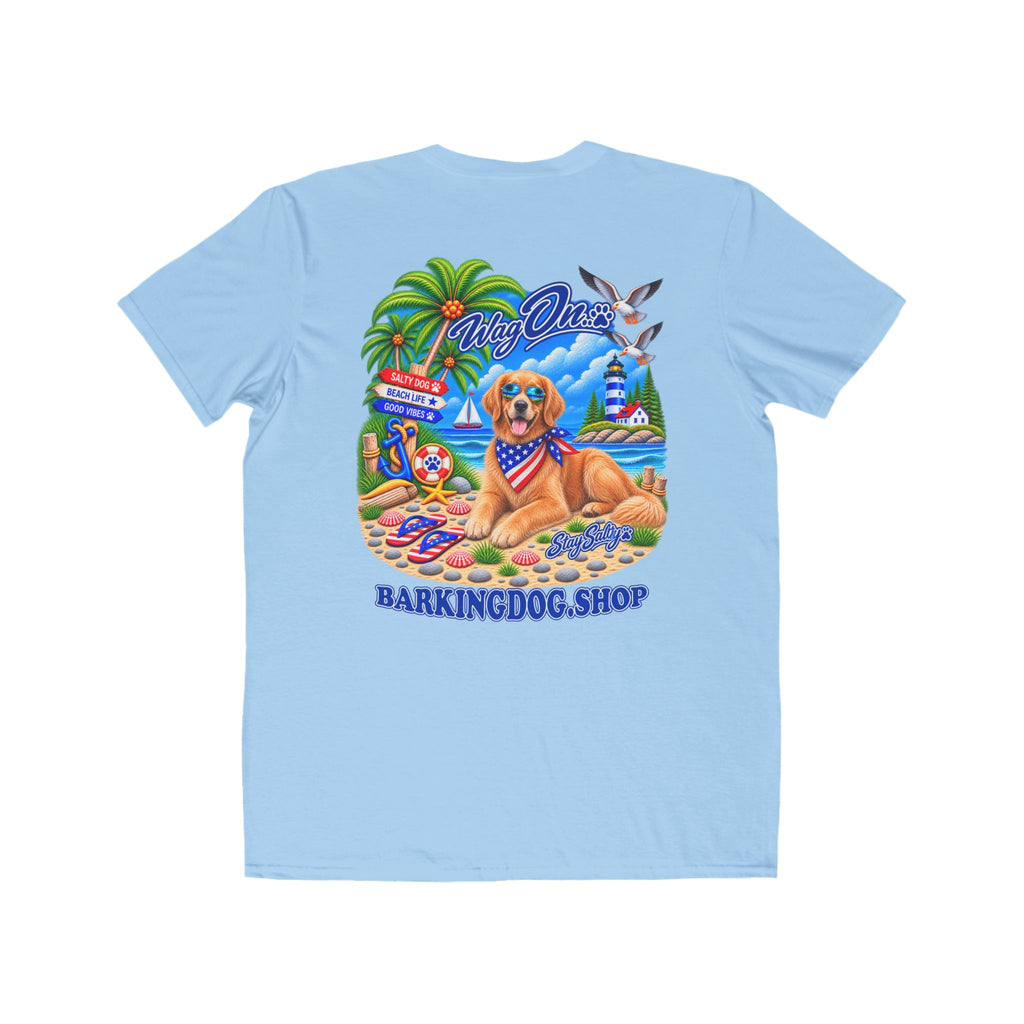 Golden Retriever Stay Salty T Shirt Beach Collection Salty Pup Beach Life Graphic Tee Wag On BarkingDog Shop