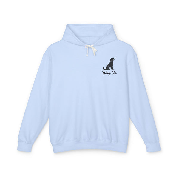 Wag On Dog Hoodie — Patriotic Golden Retriever Lightweight Pullover