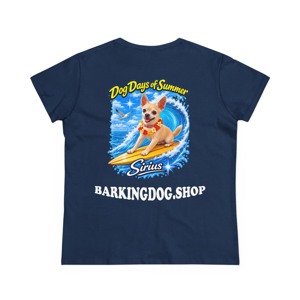 Chihuahua Surfboard T Shirt Dog Days Of Summer Beach Dog Lover Graphic Tee Wag On BarkingDog Shop