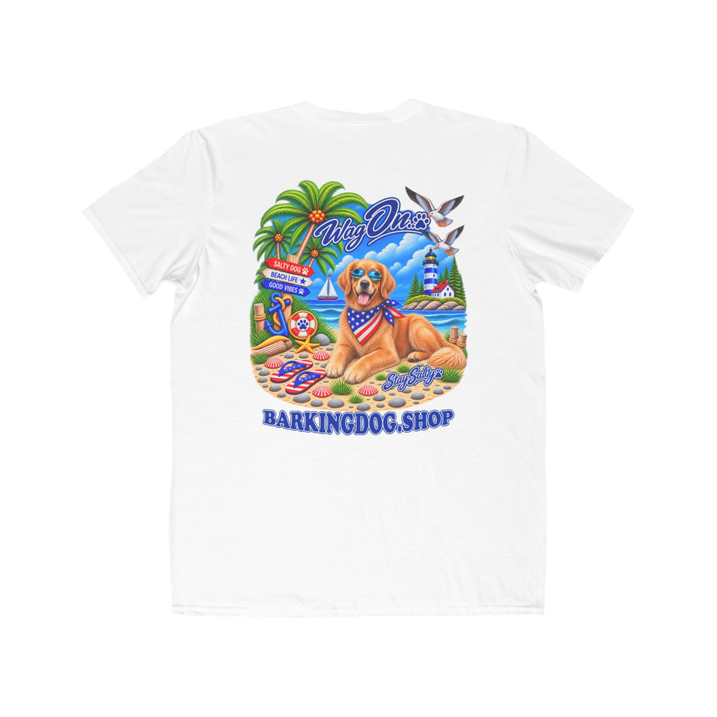 Golden Retriever Stay Salty T Shirt Beach Collection Salty Pup Beach Life Graphic Tee Wag On BarkingDog Shop