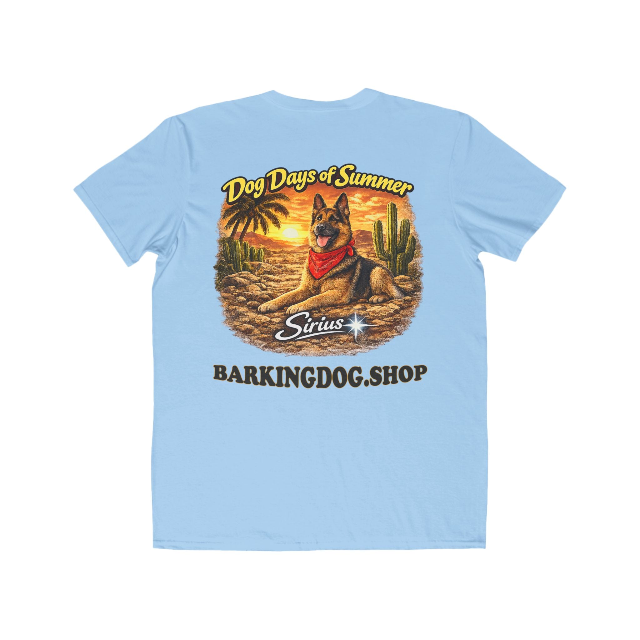 German Shepherd Cactus T-Shirt Wag On™ Dog Days of Summer