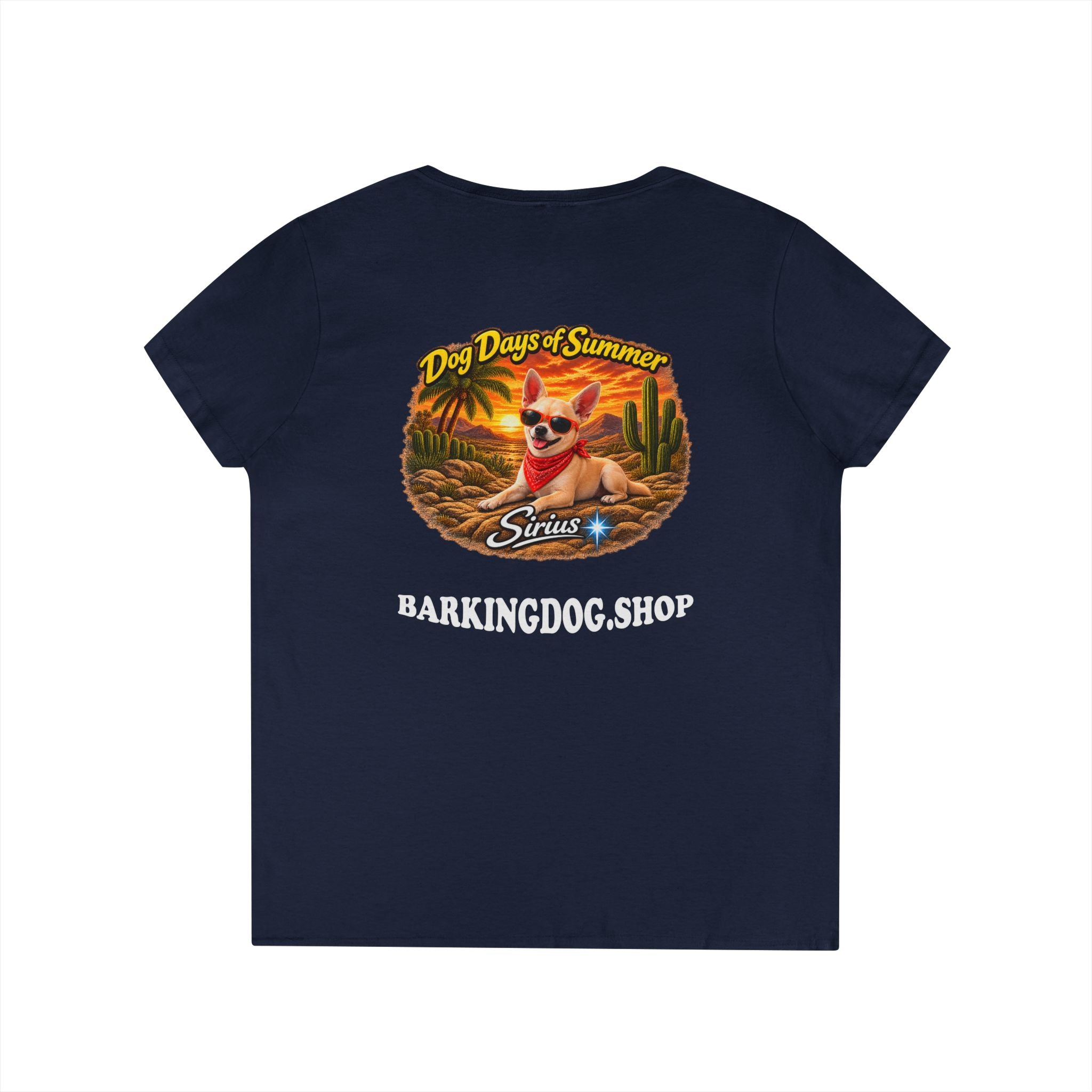 Chihuahua Cactus T Shirt Dog Days Of Summer Beach Dog Lover Graphic Tee Wag On BarkingDog Shop
