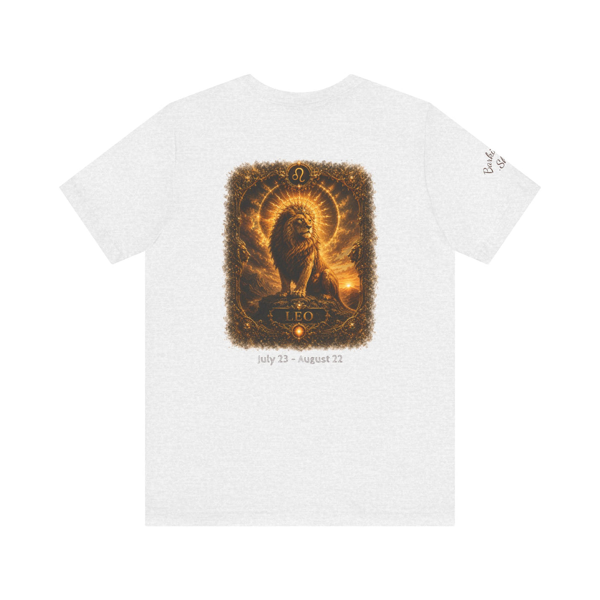 Leo Zodiac T Shirt Horoscope Collection Lion Graphic Tee Wag On BarkingDog Shop