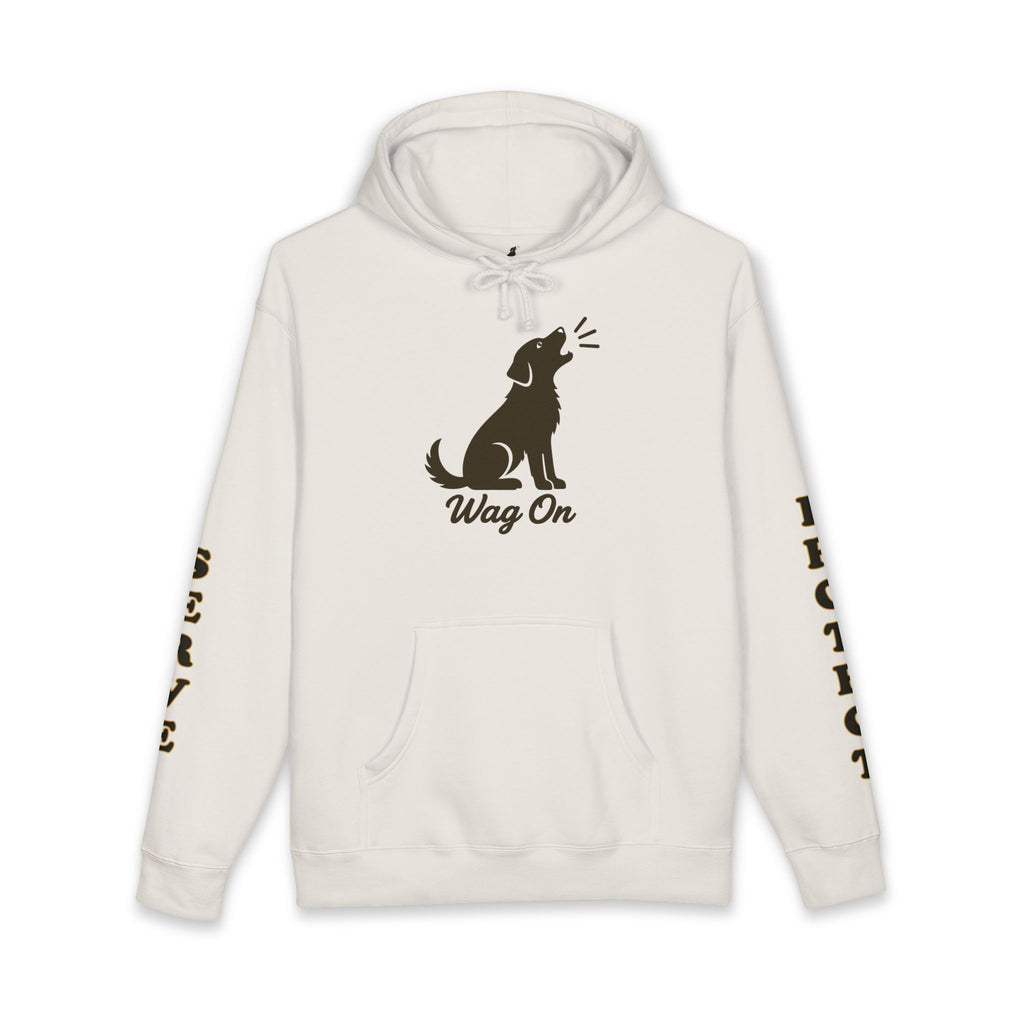 UH-60 Black Hawk Helicopter Hoodie — Barking Dog 'Wag On' Military Army Tribute
