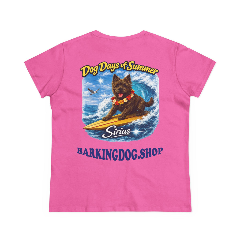 Cairn Terrier Dog Surfboard T-Shirt Wag On™ Dog Days of Summer