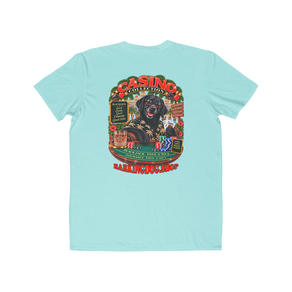 Black Labrador Blackjack T Shirt Casino Collection Funny Slot Machine Dog Graphic Tee Wag On BarkingDog Shop