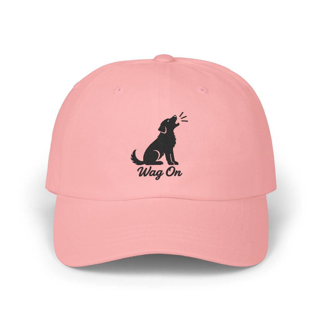 Wag On Cap — Embroidered Barking Dog Hat