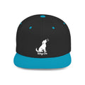 Copy of Wag On Snapback Hat — Embroidered Howling Dog Flat Bill Cap