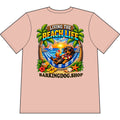 Dachshund Beach Life Canine T Shirt Beach Collection Living the Beach Life Tropical Graphic Tee Wag On BarkingDog Shop