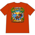 Dachshund Beach Life Canine T Shirt Beach Collection Living the Beach Life Tropical Graphic Tee Wag On BarkingDog Shop