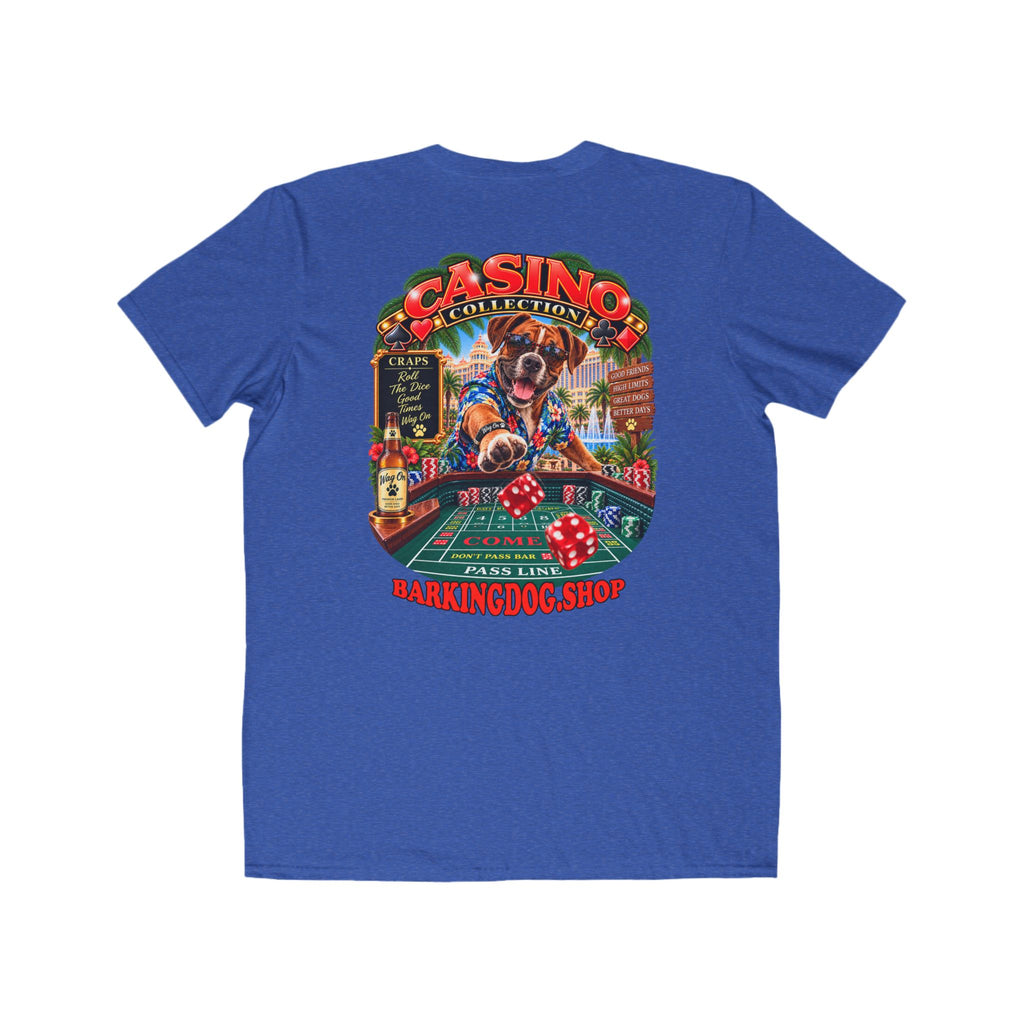 Boxer Craps T Shirt Casino Collection Funny Slot Machine Dog Graphic Tee Wag On BarkingDog Shop