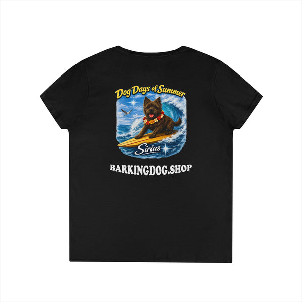 Cairn Terrier Dog Surfboard T-Shirt Wag On™ Dog Days of Summer