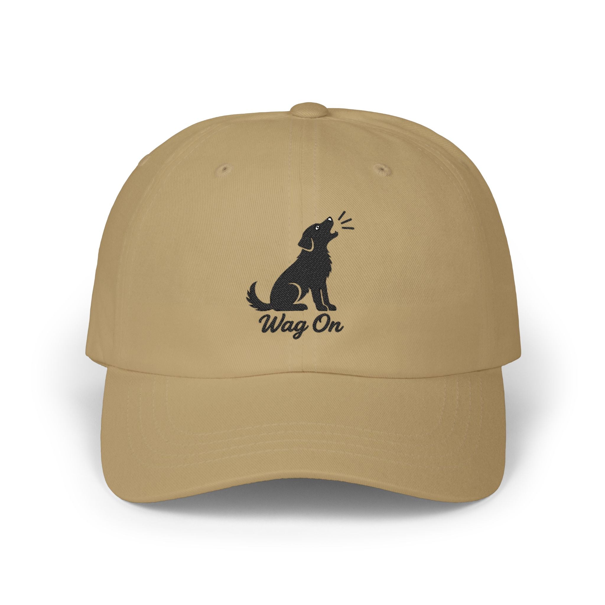 Wag On Cap — Embroidered Barking Dog Hat