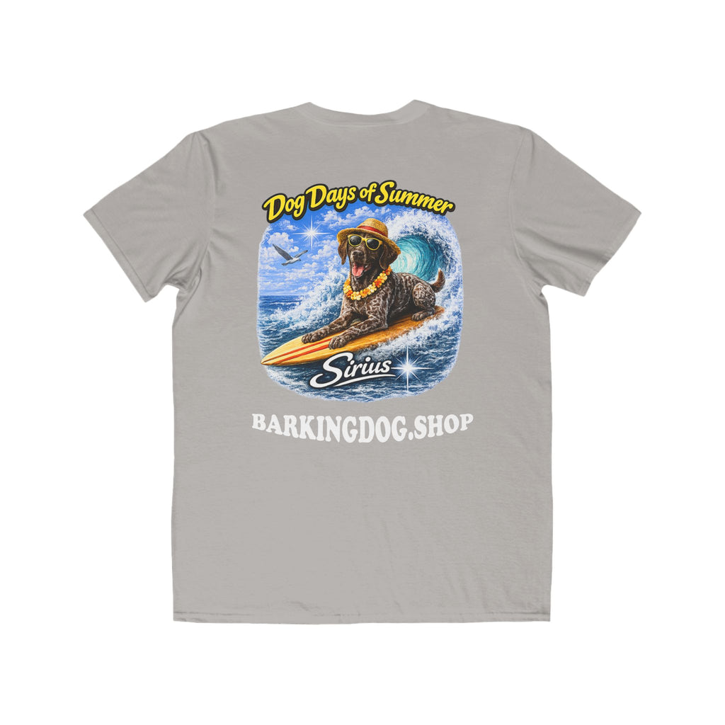 German Shorthair Pointer Surfboard T-Shirt Wag On™ Dog Days of Summer
