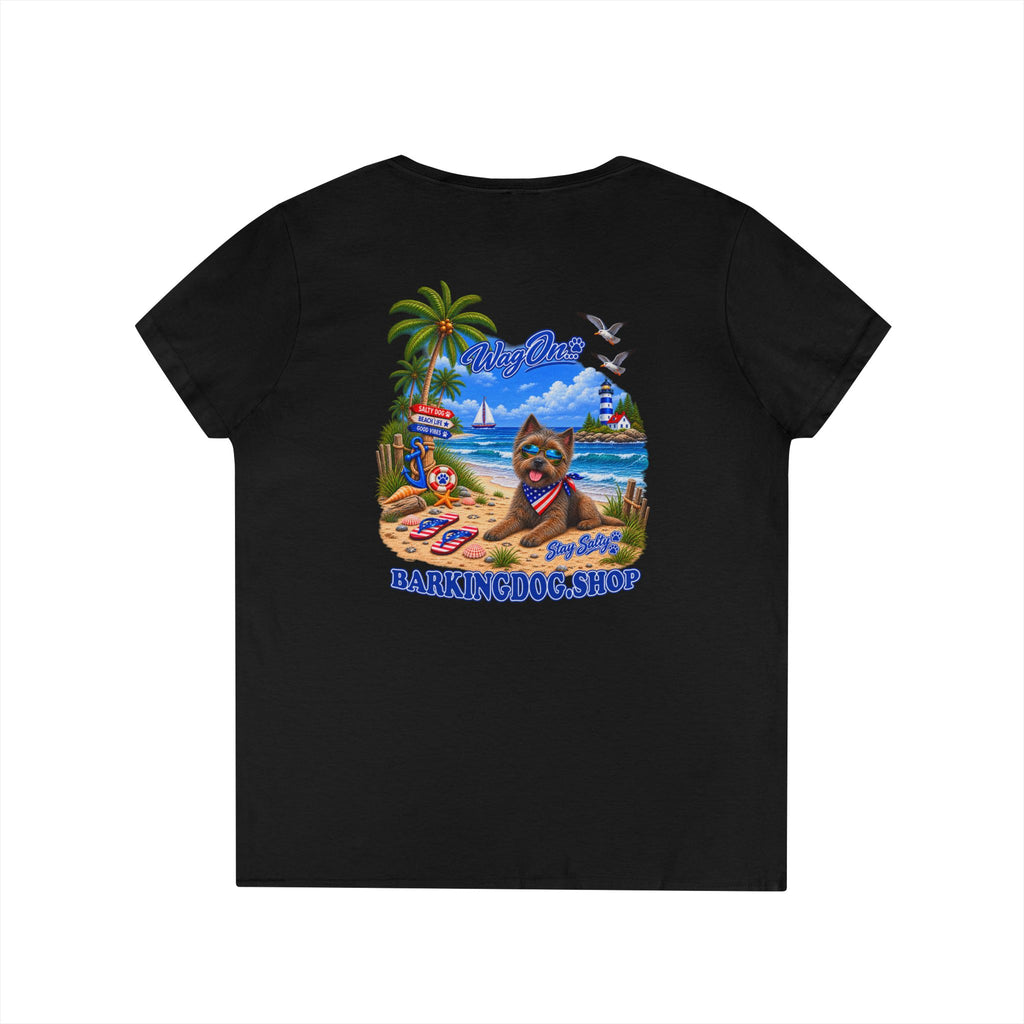 Cairn Terrier Stay Salty T Shirt Beach Collection Salty Pup Beach Life Graphic Tee Wag On BarkingDog Shop