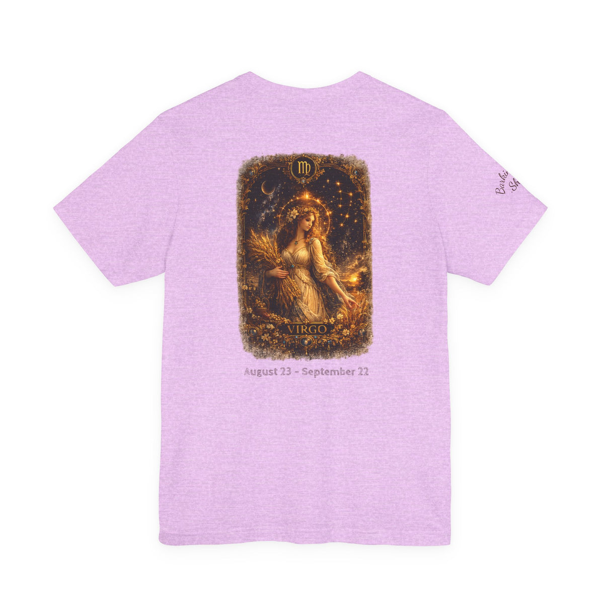 Virgo Zodiac Tee — Illustrated Virgo Goddess Astrology T-Shirt