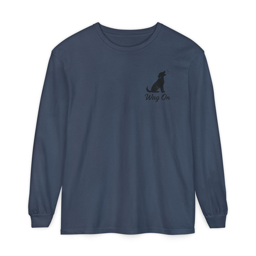 Freedom 250 Grand Prix Long Sleeve T-Shirt — "Wag On" Dog Rally Race Tee