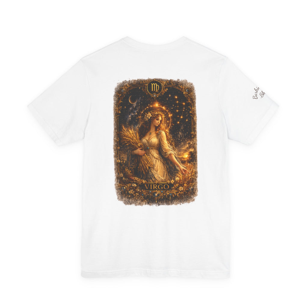 Virgo Zodiac Tee — Illustrated Virgo Goddess Astrology T-Shirt