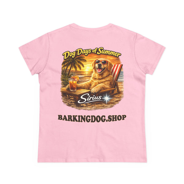 Golden Retriever Dog Beach Chair T-Shirt Wag On™ Dog Days of Summer