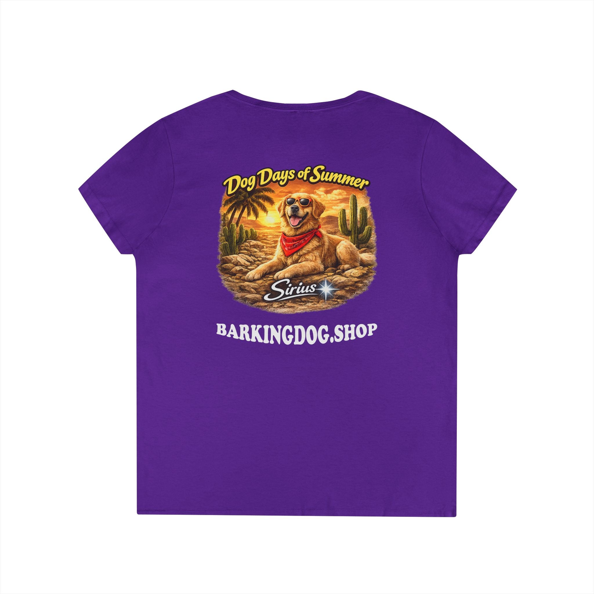 Golden Retriever Dog Cactus T-Shirt Wag On™ Dog Days of Summer