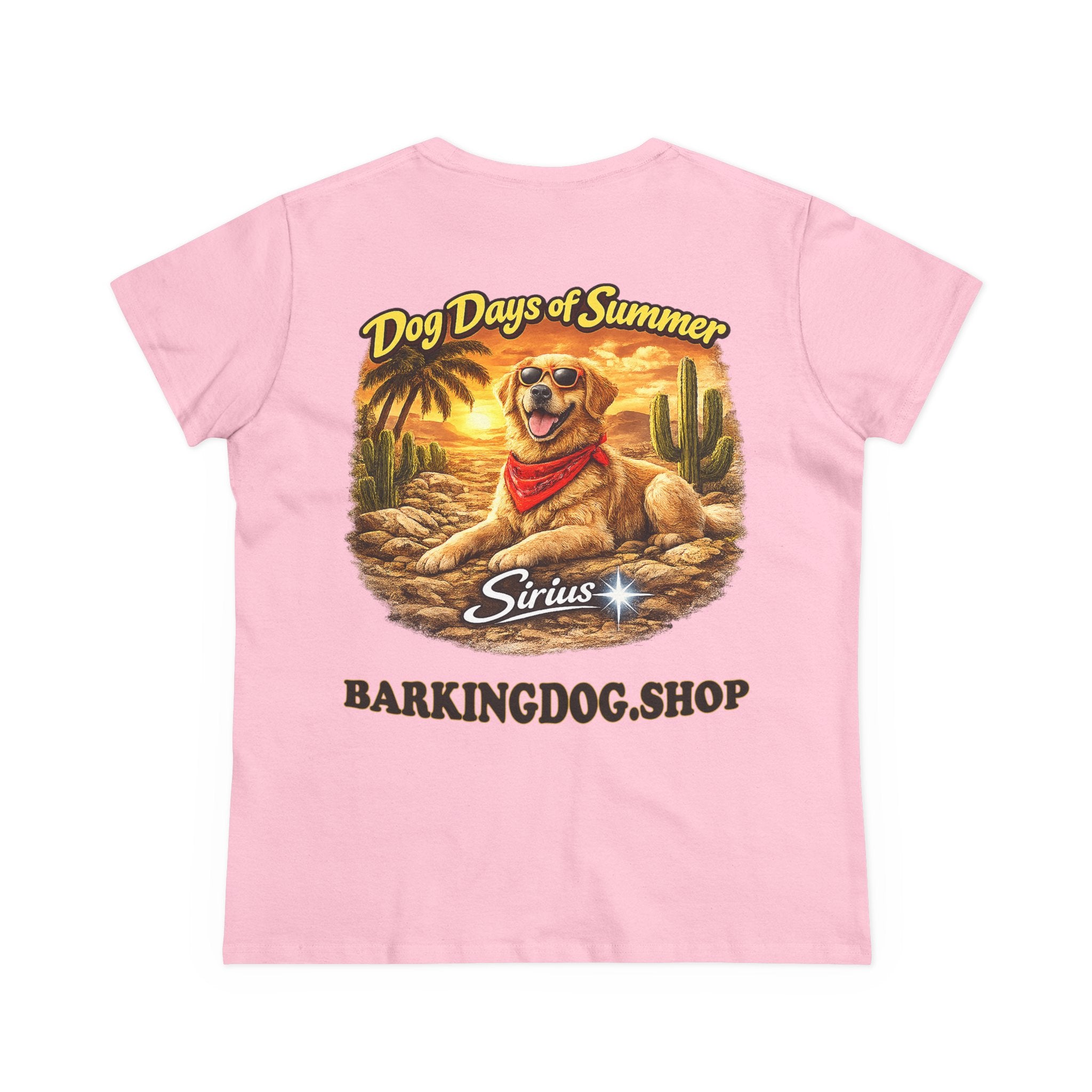 Golden Retriever Dog Cactus T-Shirt Wag On™ Dog Days of Summer